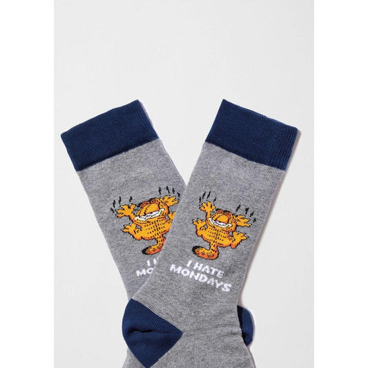 Garfield Hate Mondays Grey Socks – Organic Cotton