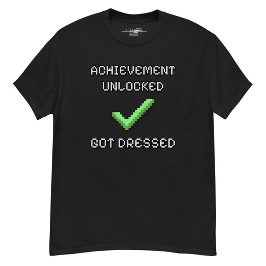 Achievement Unlocked: Got Dressed - Retro Pixel T-Shirt