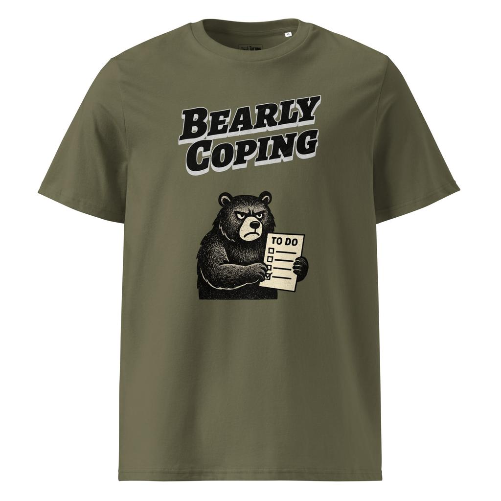 Bearly Coping – Organic Punny T-Shirt