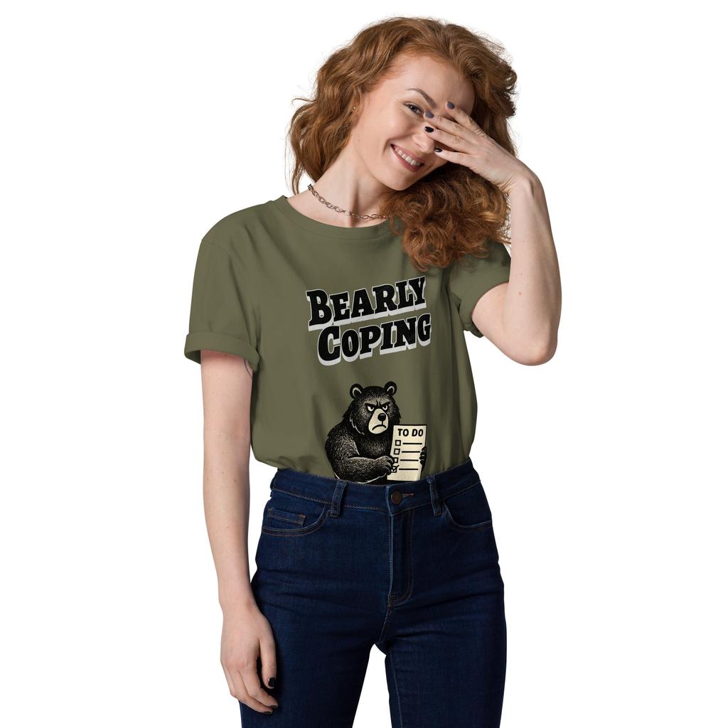 Bearly Coping – Organic Punny T-Shirt