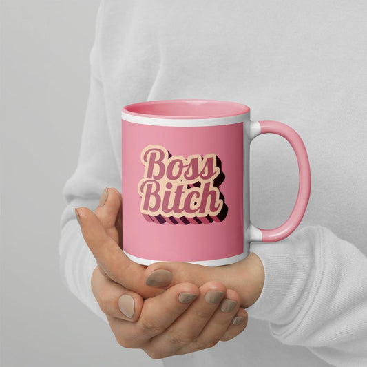 Boss Bitch Mug | Retro Pink Power