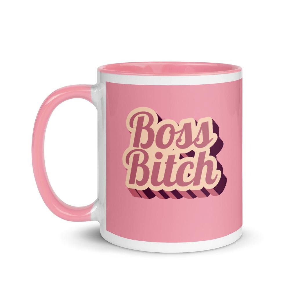 Boss Bitch Mug | Retro Pink Power