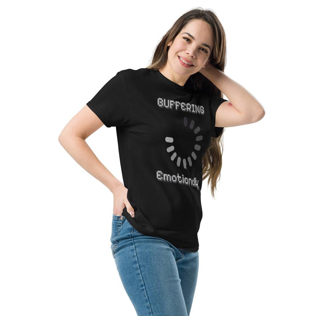 Buffering… Emotionally - Retro Pixel T-Shirt