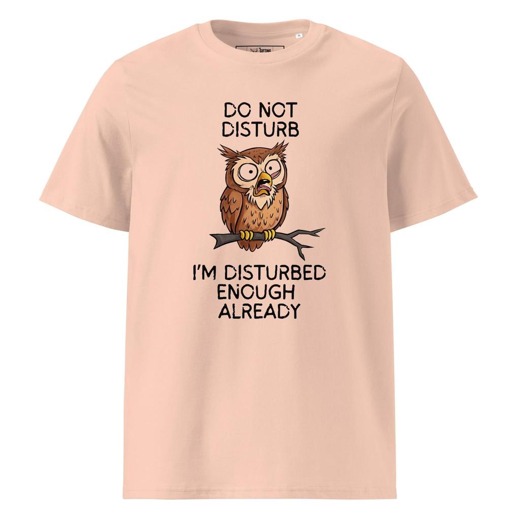 Emotionally Disturbed Owl Organic T-Shirt