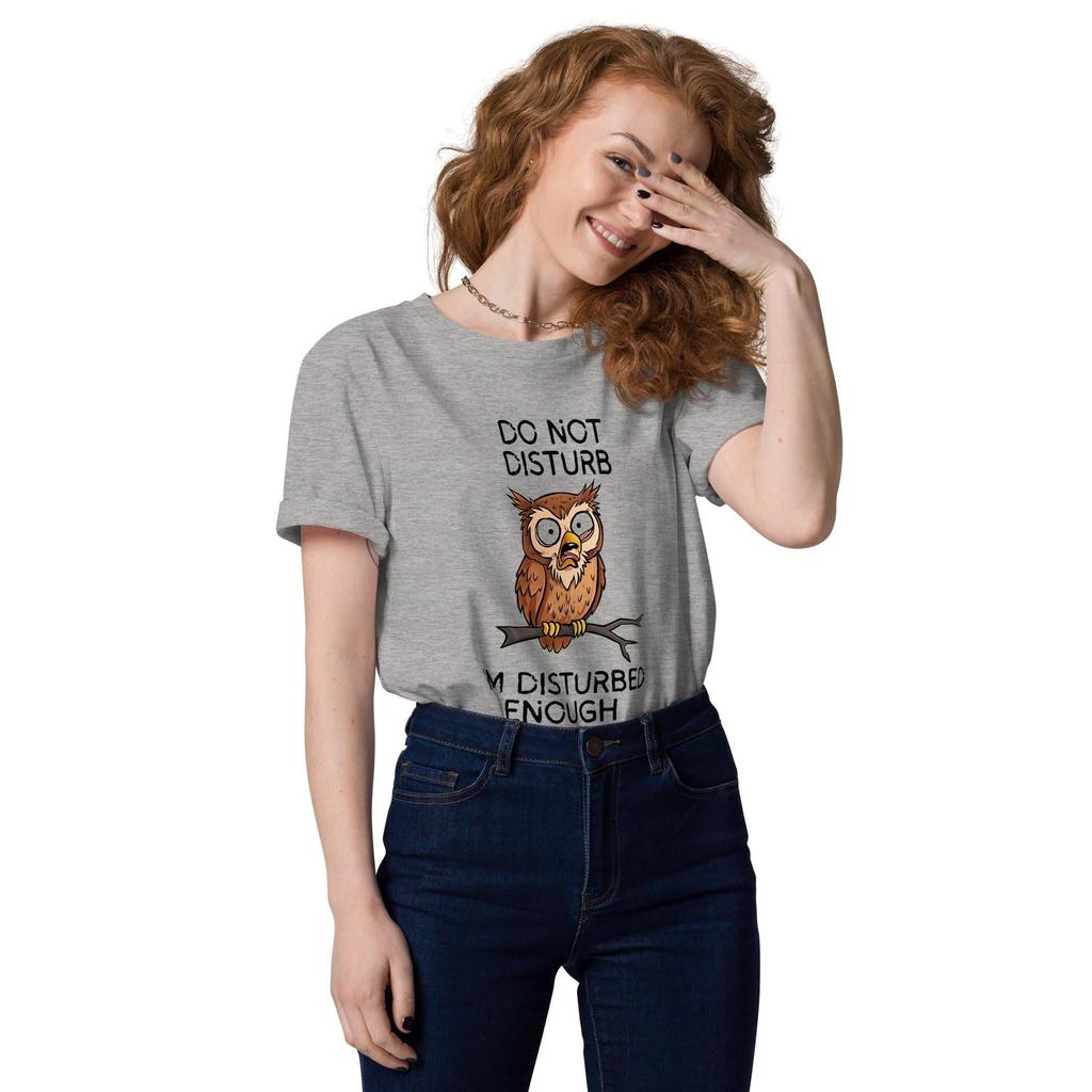 Emotionally Disturbed Owl Organic T-Shirt