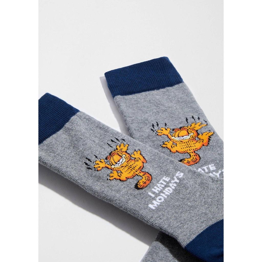Garfield Hate Mondays Grey Socks – Organic Cotton