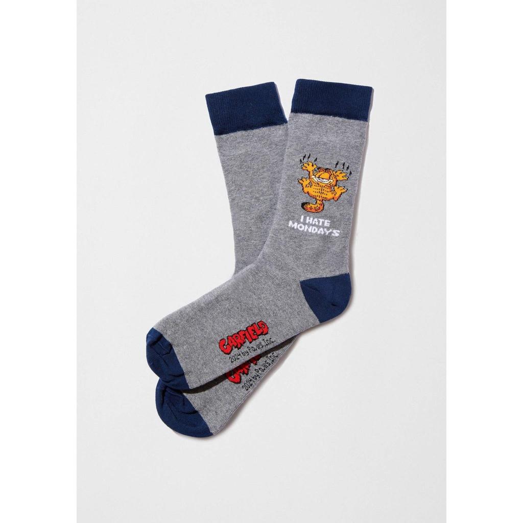 Garfield Hate Mondays Grey Socks – Organic Cotton