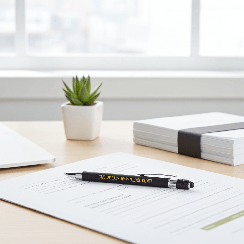 “Give Me Back My Pen…You Cunt!” Fidget Stylus Pen