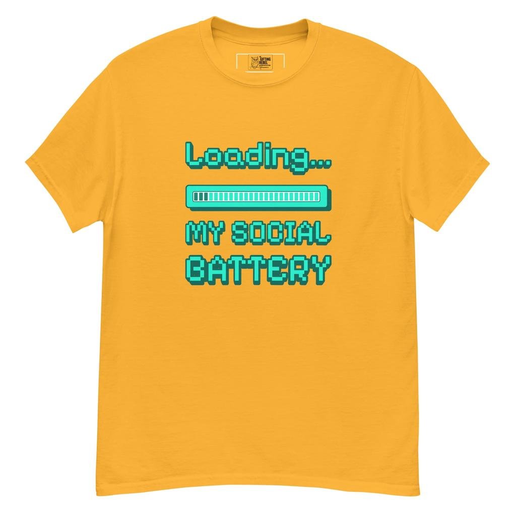 Loading… My Social Battery - Retro Pixel Tee