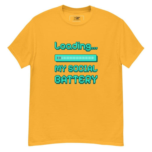 Loading… My Social Battery - Retro Pixel Tee