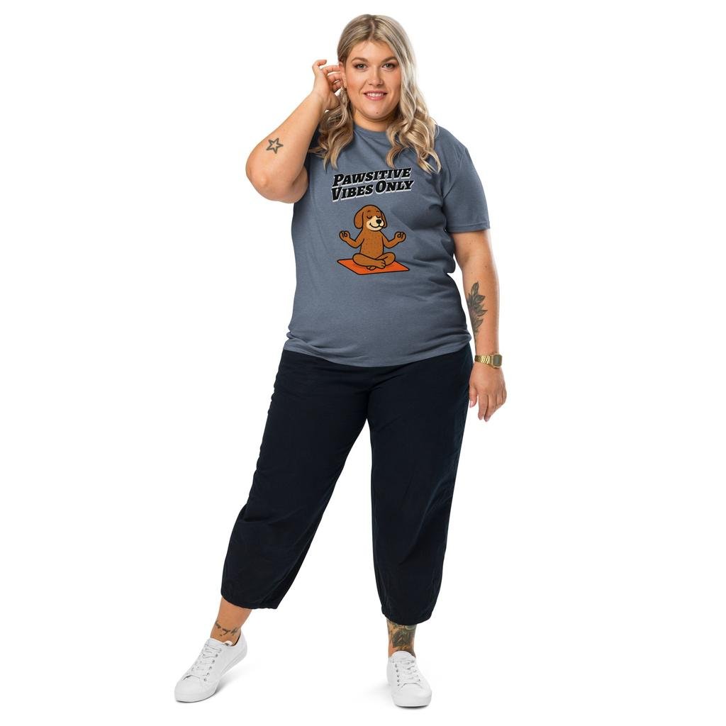 Pawsitive Vibes Only – Organic Punny T-Shirt