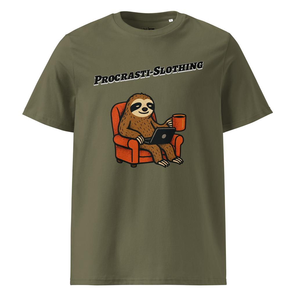 Procrasti-Slothing – Organic Punny T-Shirt
