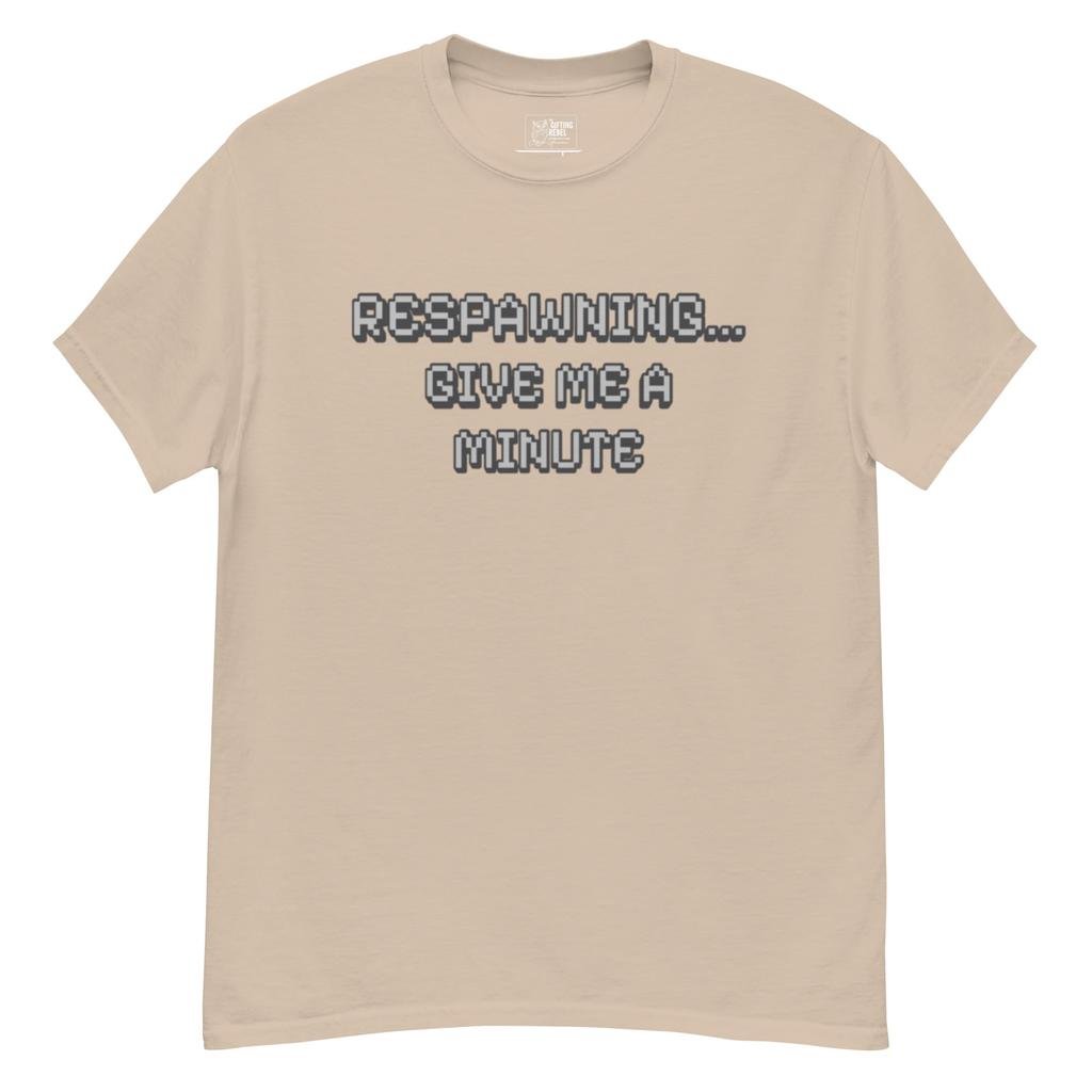 Respawning… Give Me A Minute - Retro Pixel T-Shirt