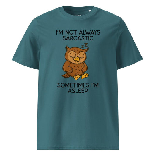 Sarcasm Professional Napping Organic Owl T-Shirt