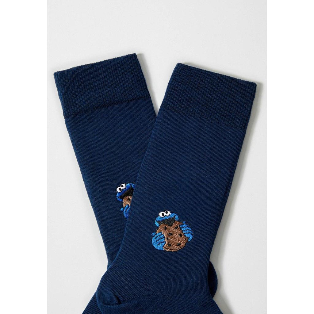 Sesame Street Cookie Monster Blue Socks – Organic Cotton Socks