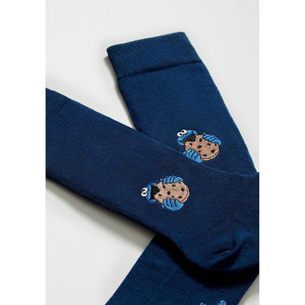 Sesame Street Cookie Monster Blue Socks – Organic Cotton Socks