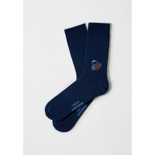 Sesame Street Cookie Monster Blue Socks – Organic Cotton Socks