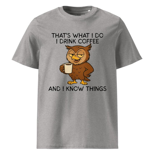 Smug Coffee Gobshite Owl T-Shirt