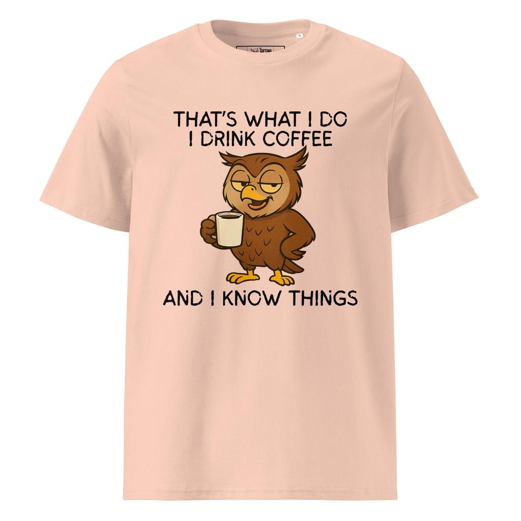 Smug Coffee Gobshite Owl T-Shirt