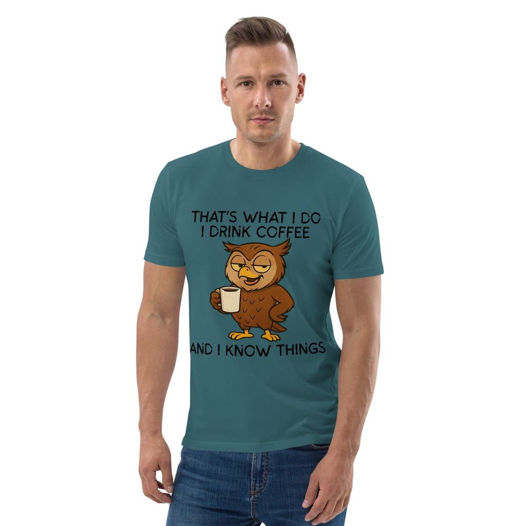 Smug Coffee Gobshite Owl T-Shirt