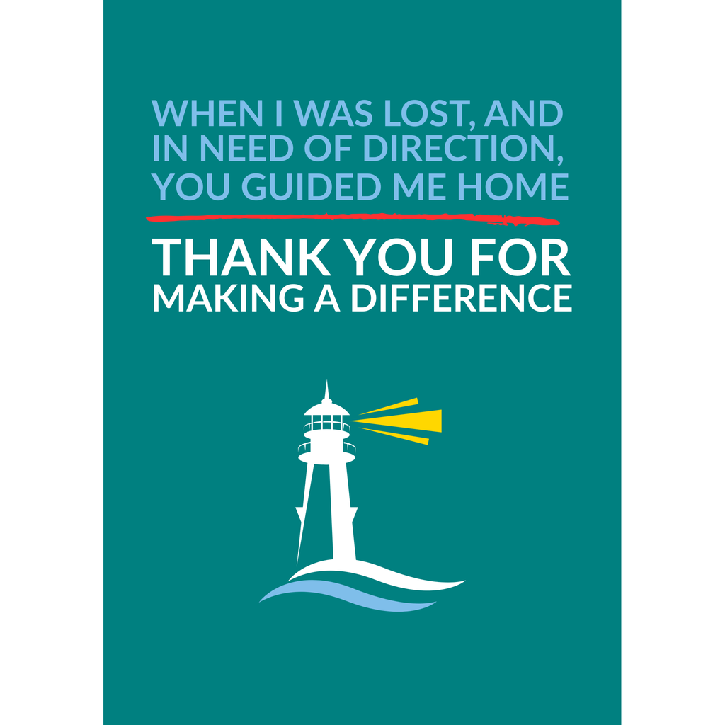 Thank You for Guiding Me Home – Support Card