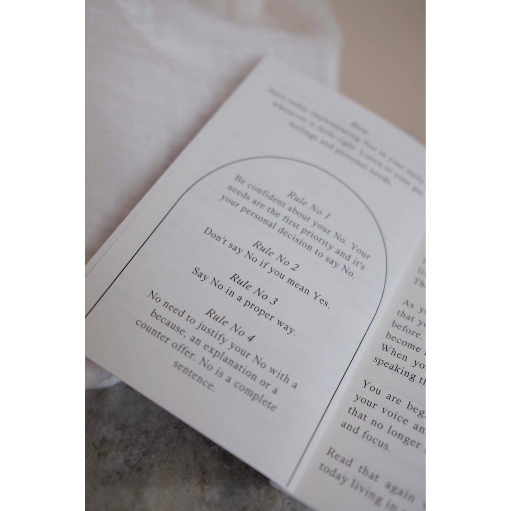 The No Book: Setting Boundaries