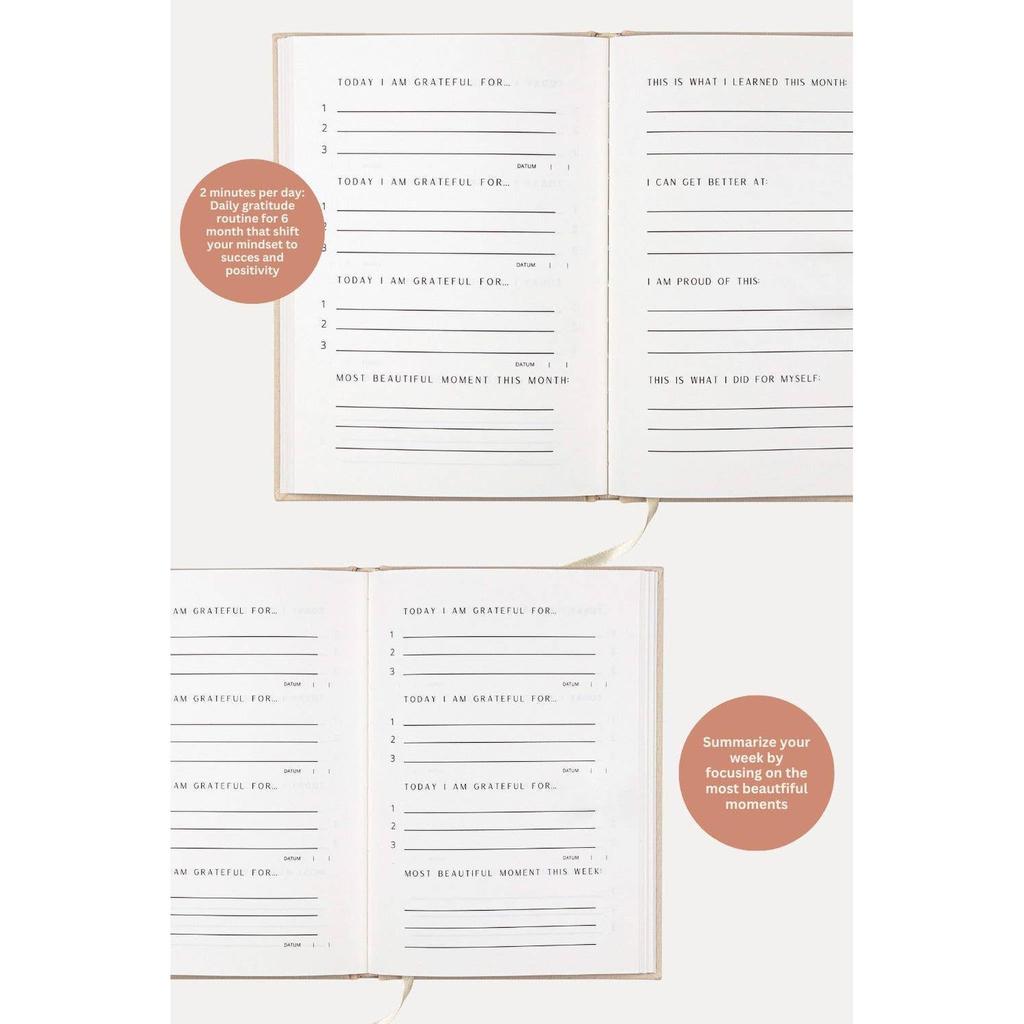 What I Am Grateful For – A5 Gratitude Journal