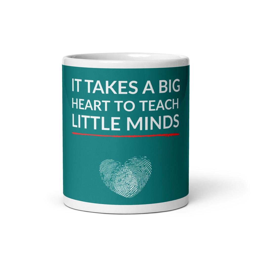 Big Heart, Little Minds – Personalised Teacher Mug - The Gifting Rebel