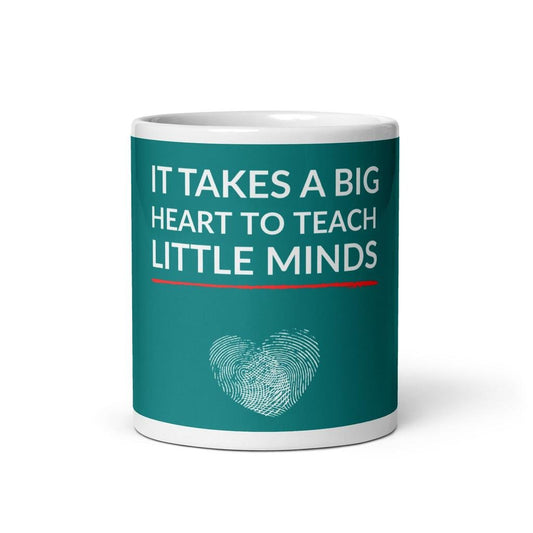 Big Heart, Little Minds – Personalised Teacher Mug - The Gifting Rebel