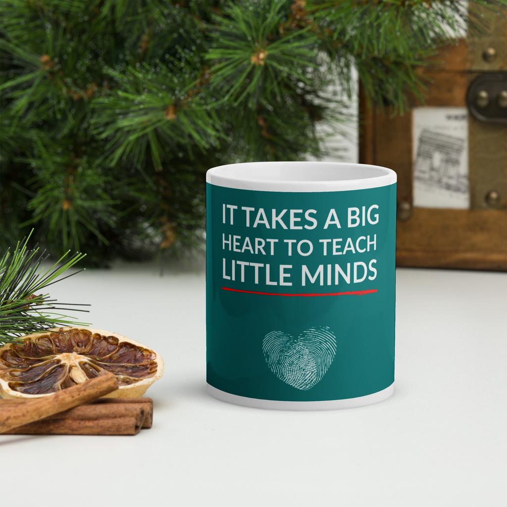 Big Heart, Little Minds – Personalised Teacher Mug - The Gifting Rebel